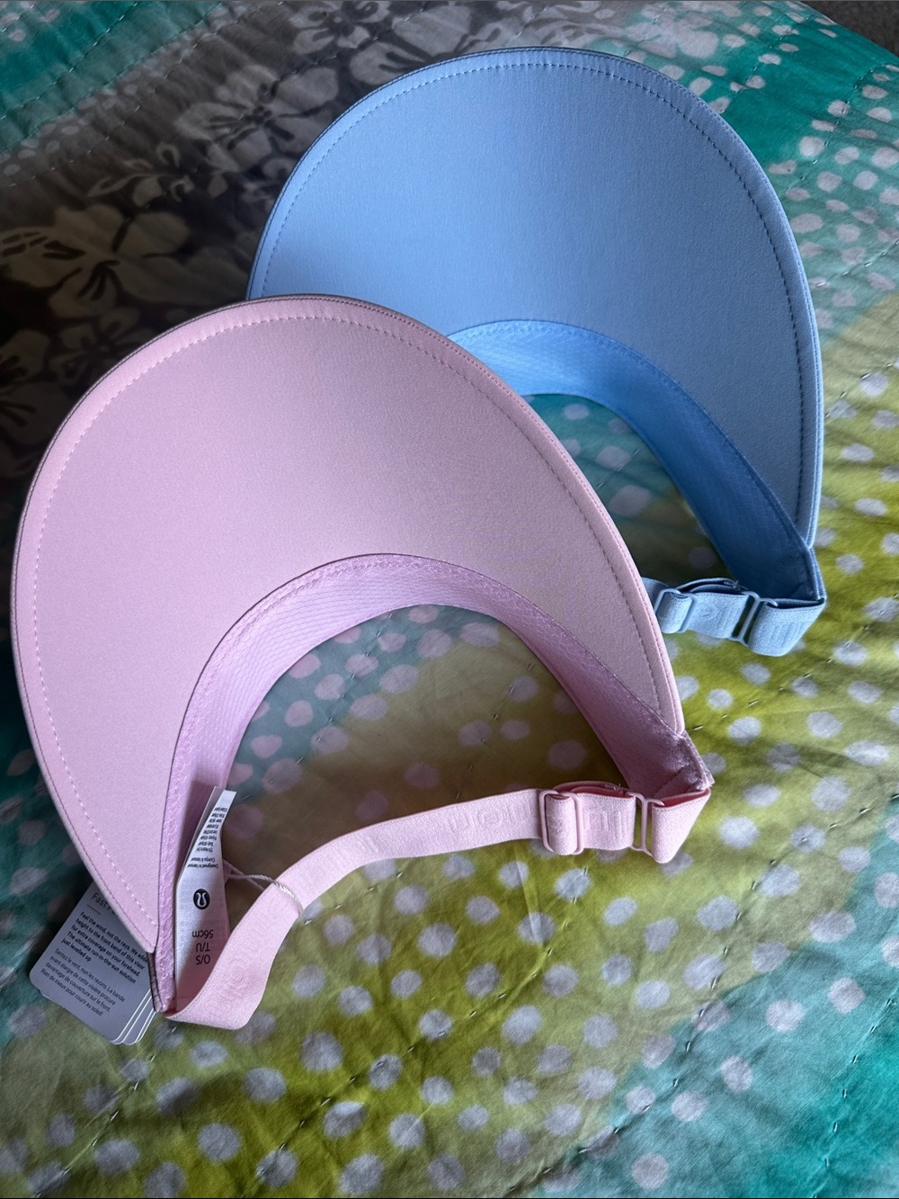 lululemon athletica sun Visor Set - Light Blue & Light Pink - Picture 5 of 6